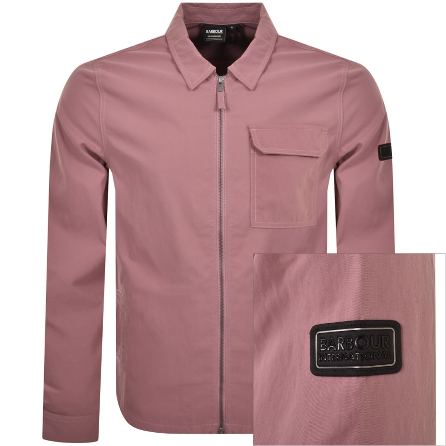 Barbour international jacket mens Pink deals